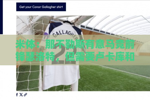 米体：那不勒斯有意马竞前锋瑟洛特，但需要卢卡库和卢卡先离队